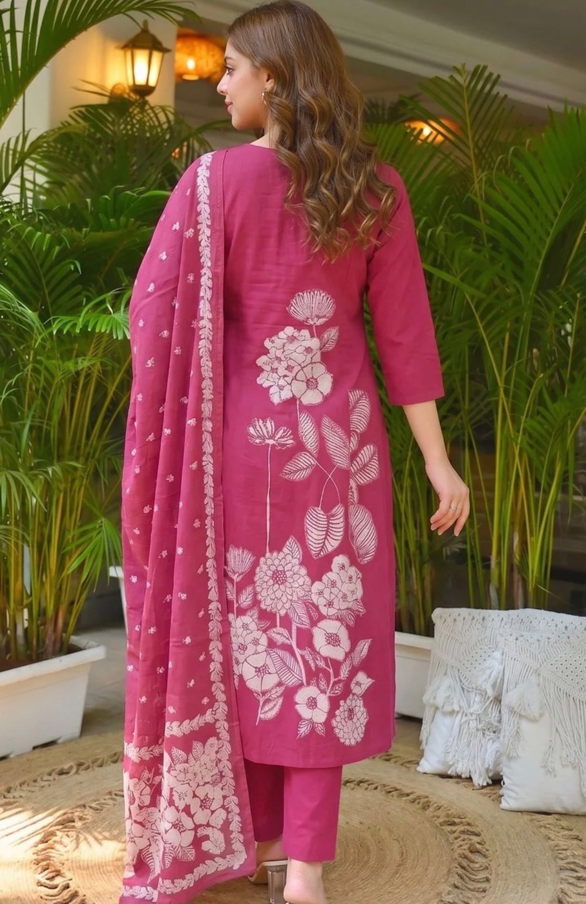 Flower Printed cotton kurti