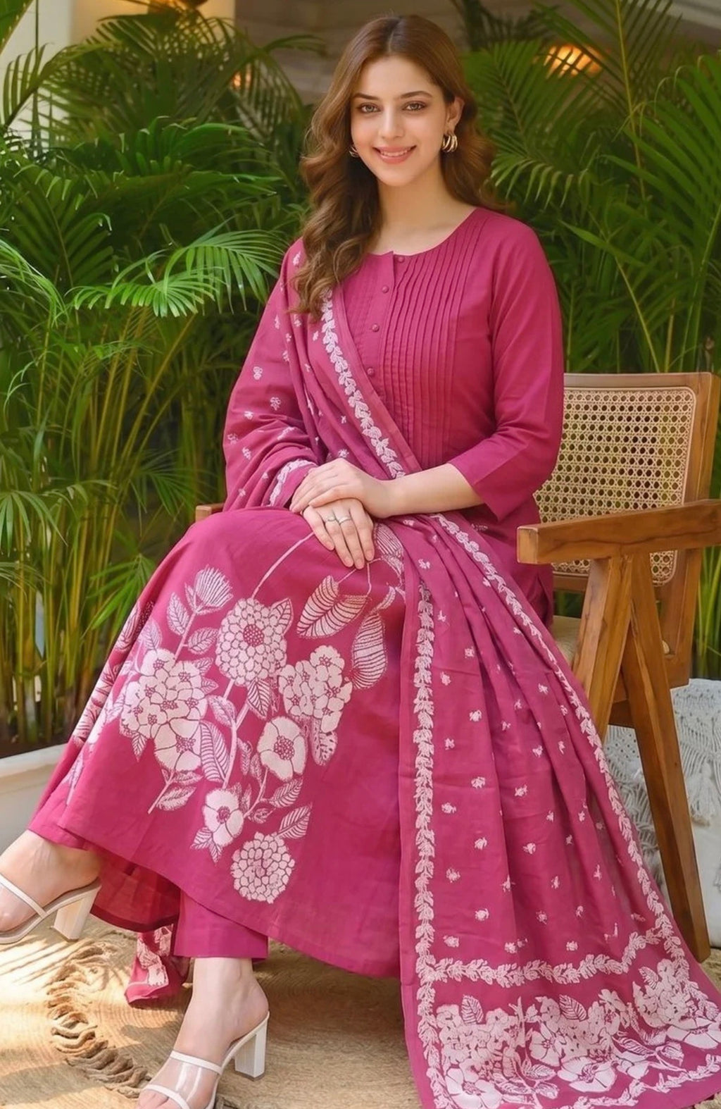 Flower Printed cotton kurti